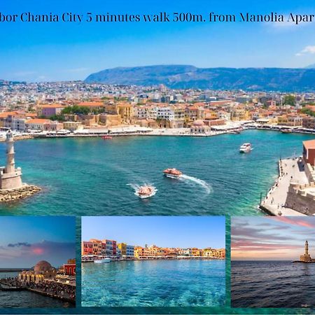 Center Manolia Dream 1 Bedroom Apartment 100M Away From The Beach Chania  Exterior foto