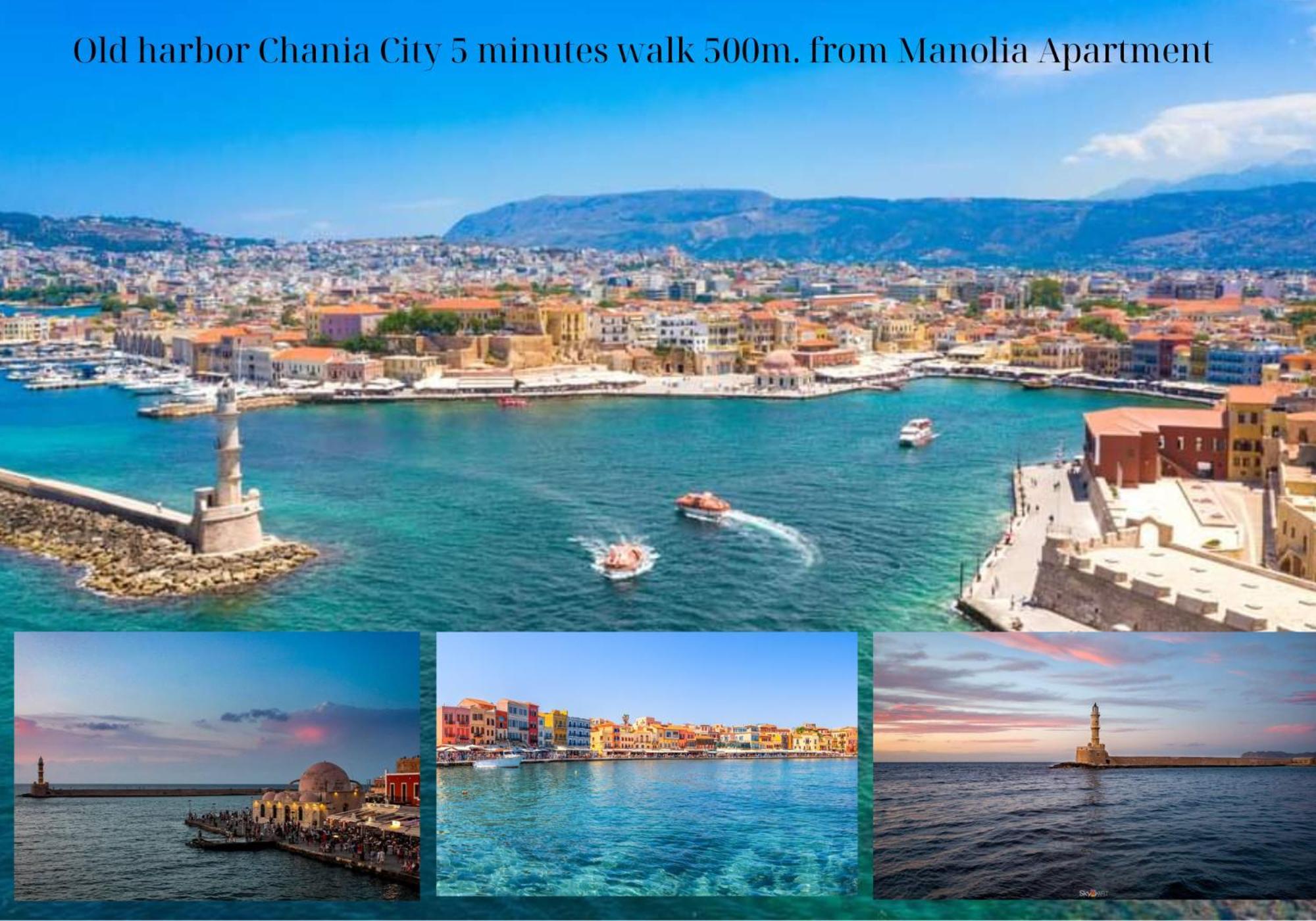 Center Manolia Dream 1 Bedroom Apartment 100M Away From The Beach Chania  Exterior foto